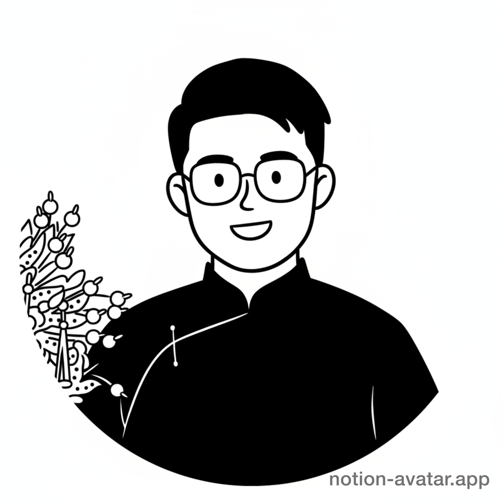 Illustrated portrait of Chi Bene Chen